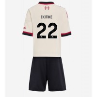 Liverpool Hugo Ekitike #22 Vonkajší Detský futbalový dres 2025-26 Krátky Rukáv (+ trenírky)